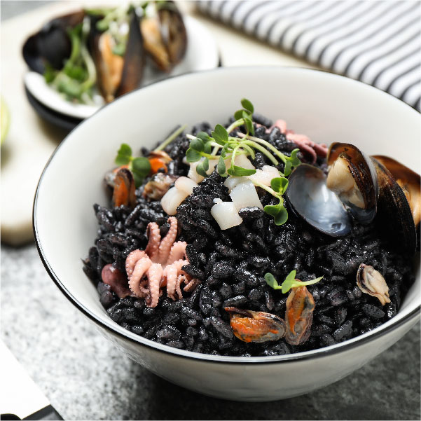 Receta de arroz negro con chipirones