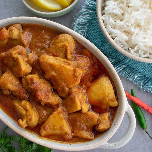 Recetas de pollo al curry con leche de coco