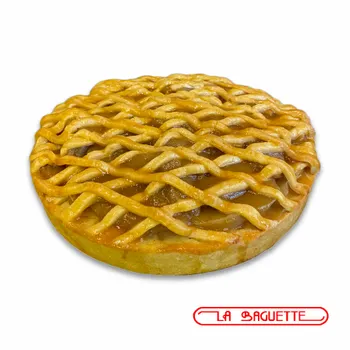 Tarta de manzana tradicional con crema pastelera