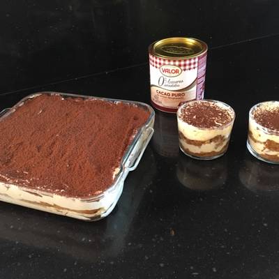 Tiramisú con nata y mascarpone thermomix